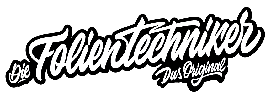 Logo mit schwarz-weisser Schrift "Die Folientechnik" und dem Untertitel "Das Original"